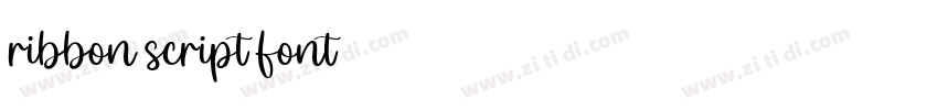 ribbon script font字体转换